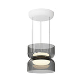 Totem Mini Up + Downlight Pendant: E + Smoke + White