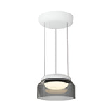 Totem Mini Downlight Pendant: E + Smoke + White