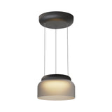 Totem Mini Downlight Pendant: E + Etched Smoke + Black