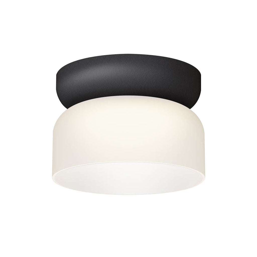 Totem Mini Flush Downlight: E + Etched White + Black