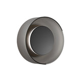 Totem Sconce: Matte Black + Etched Smoke
