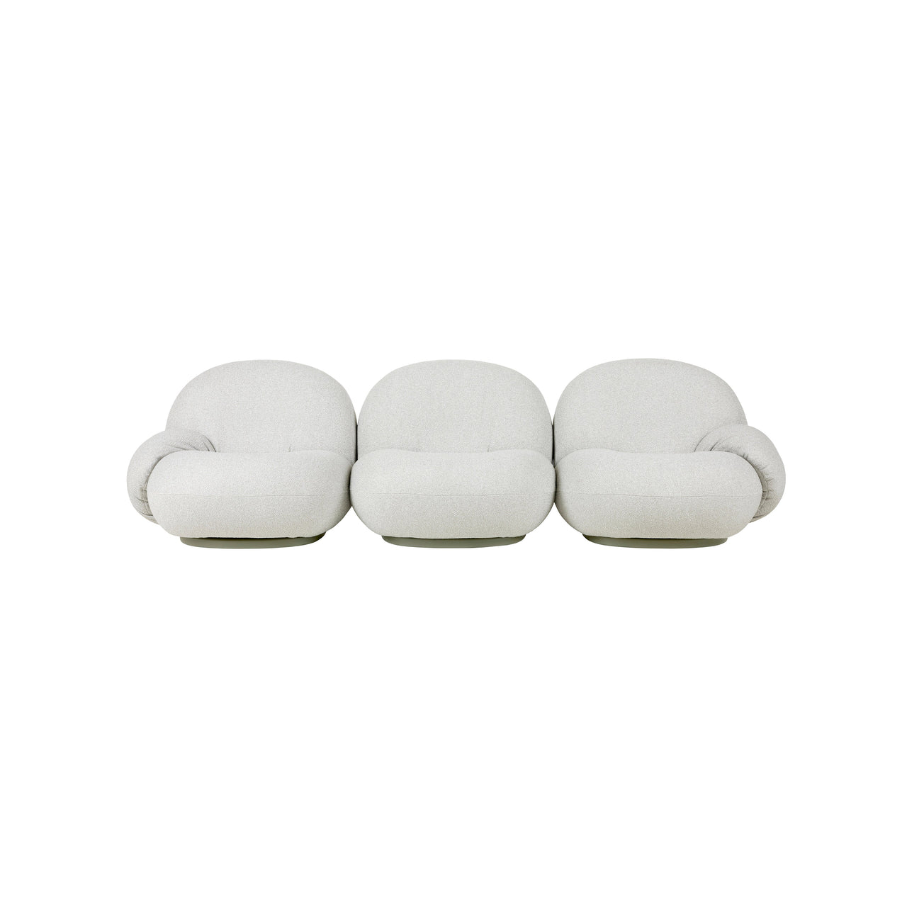 Pacha Sofa with Armrest + Ottoman: Outdoor + 3 Seater