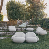Pacha Sofa with Armrest + Ottoman: Outdoor