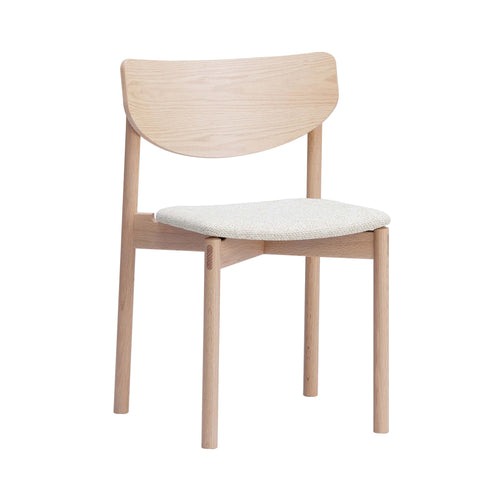 Hane Chair: Seat Upholstered - Set of 2 + White Oak