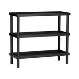 Taruki Shelf: Low + Smoked Glass + Sumi Ash