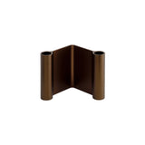 Pair Candleholder: Low + Brown