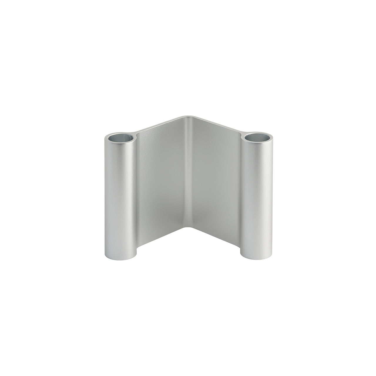Pair Candleholder: Low + Aluminum