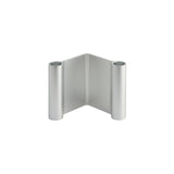 Pair Candleholder: Low + Aluminum