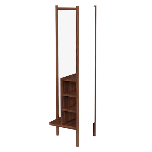 Pala Open Vanity: Walnut