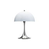 Panthella 250 Portable Lamp: Chrome Opal Blue Grey