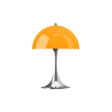 Panthella 250 Portable Lamp: Opal Orange + Chrome