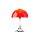 Panthella 250 Portable Lamp: Opal Red + Chrome