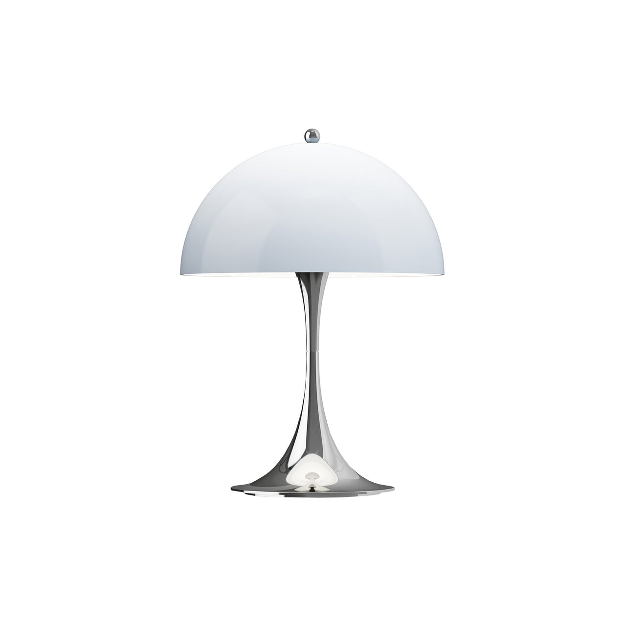 Panthella 250 Portable Lamp: Chrome Opal Blue Grey