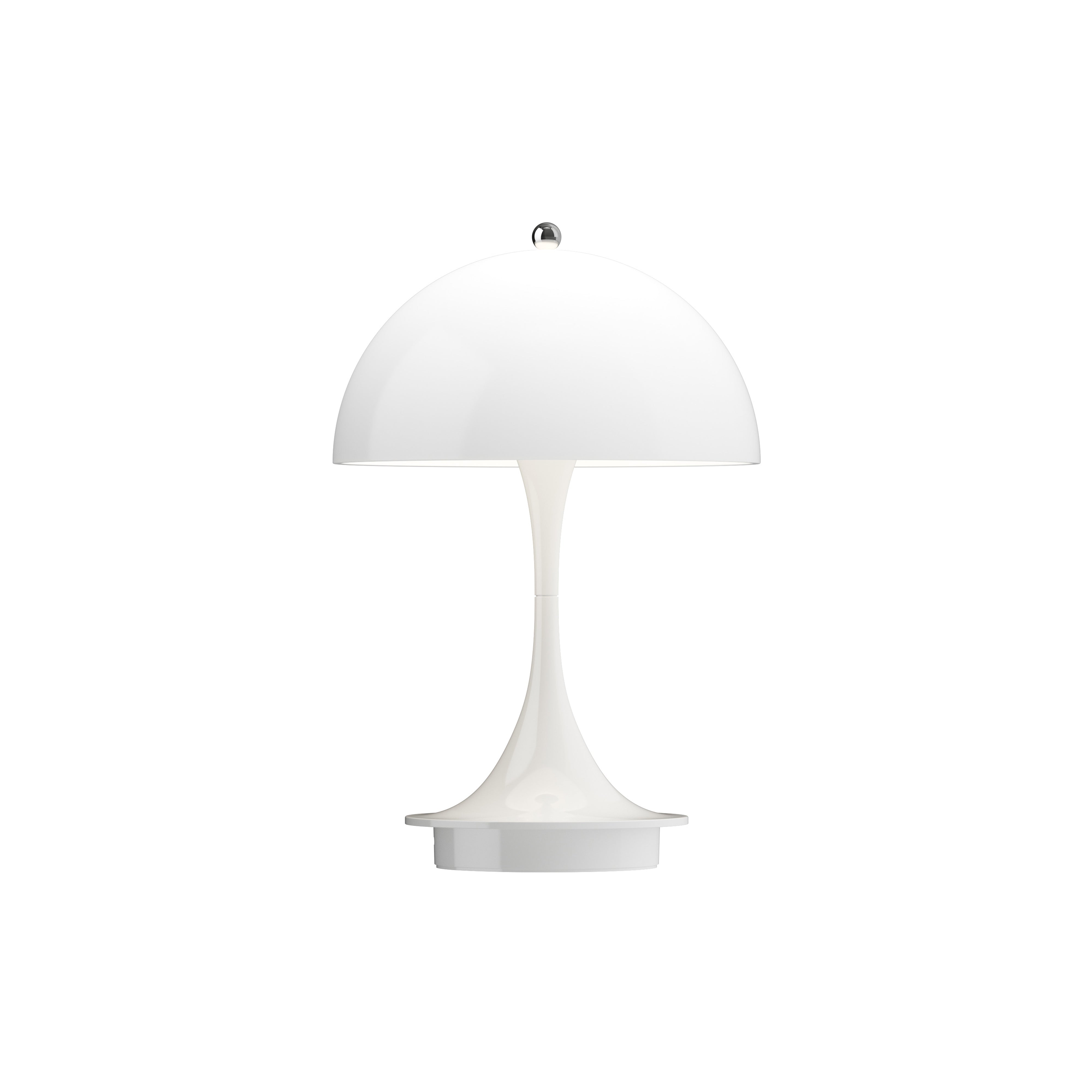 Panthella Portable Table Lamp: White Opal