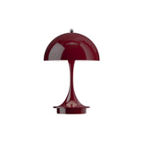 Panthella 160 Portable Table Lamp: Burgundy