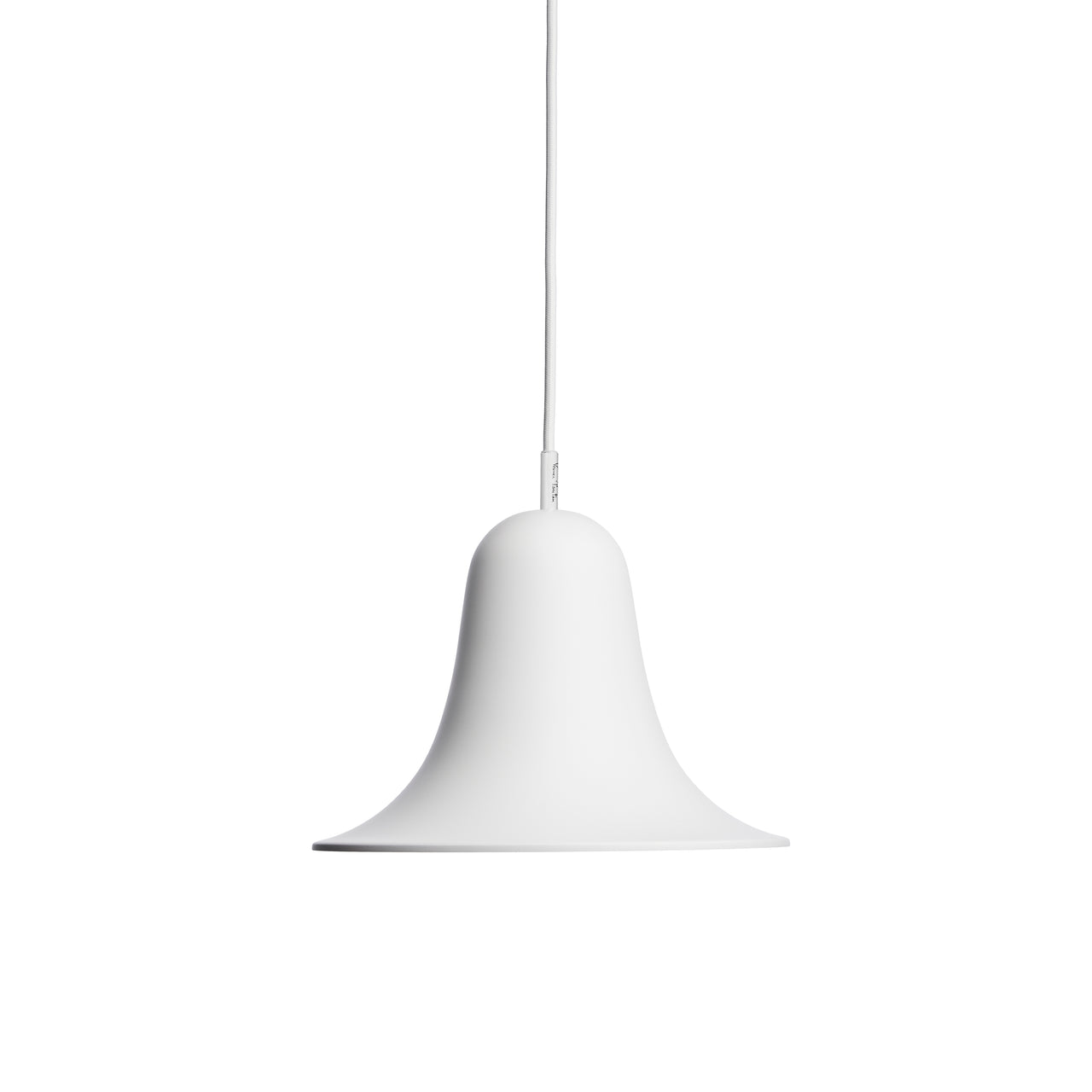 Pantop Pendant Light: Small + Matt White + White