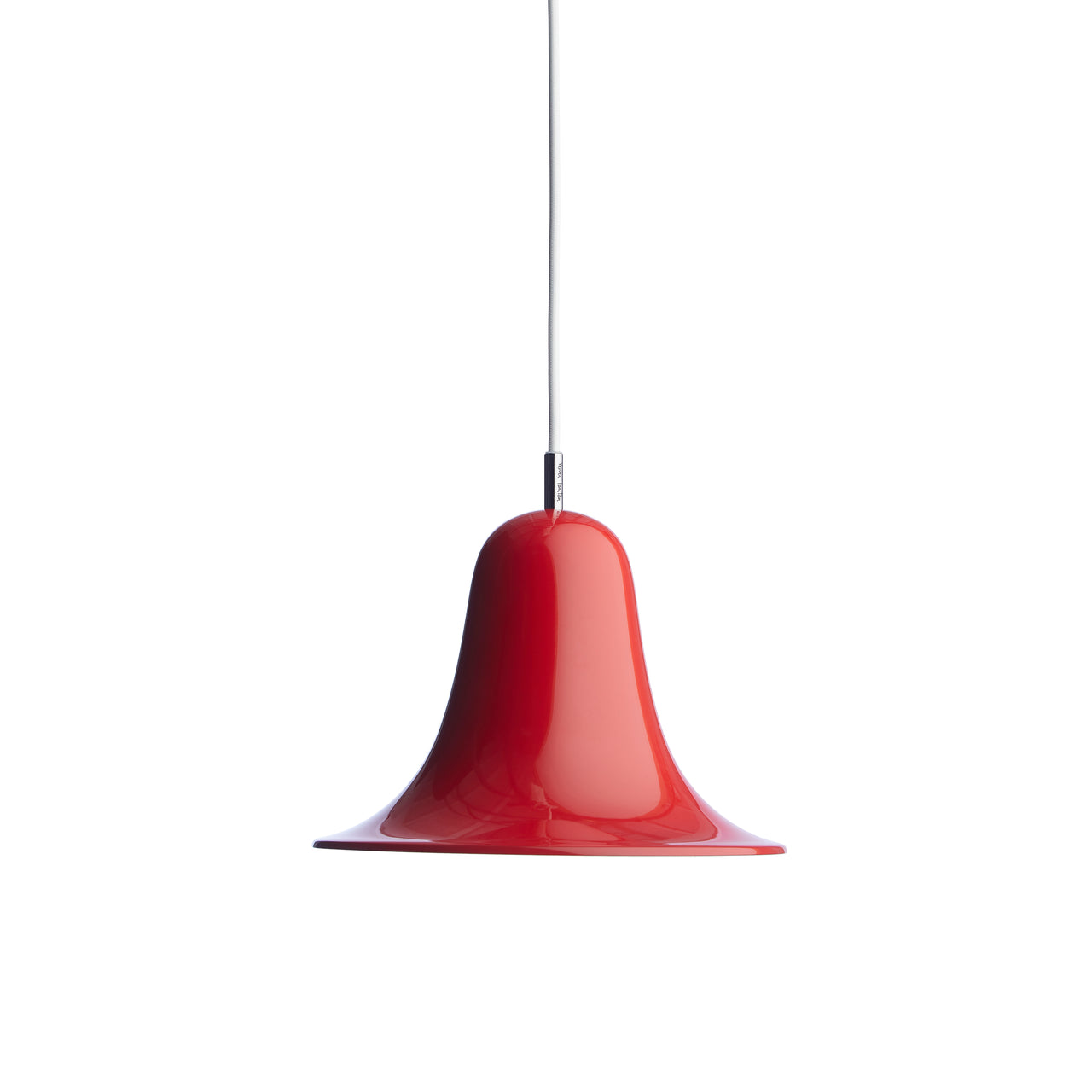 Pantop Pendant Light: Small + Bright Red + White