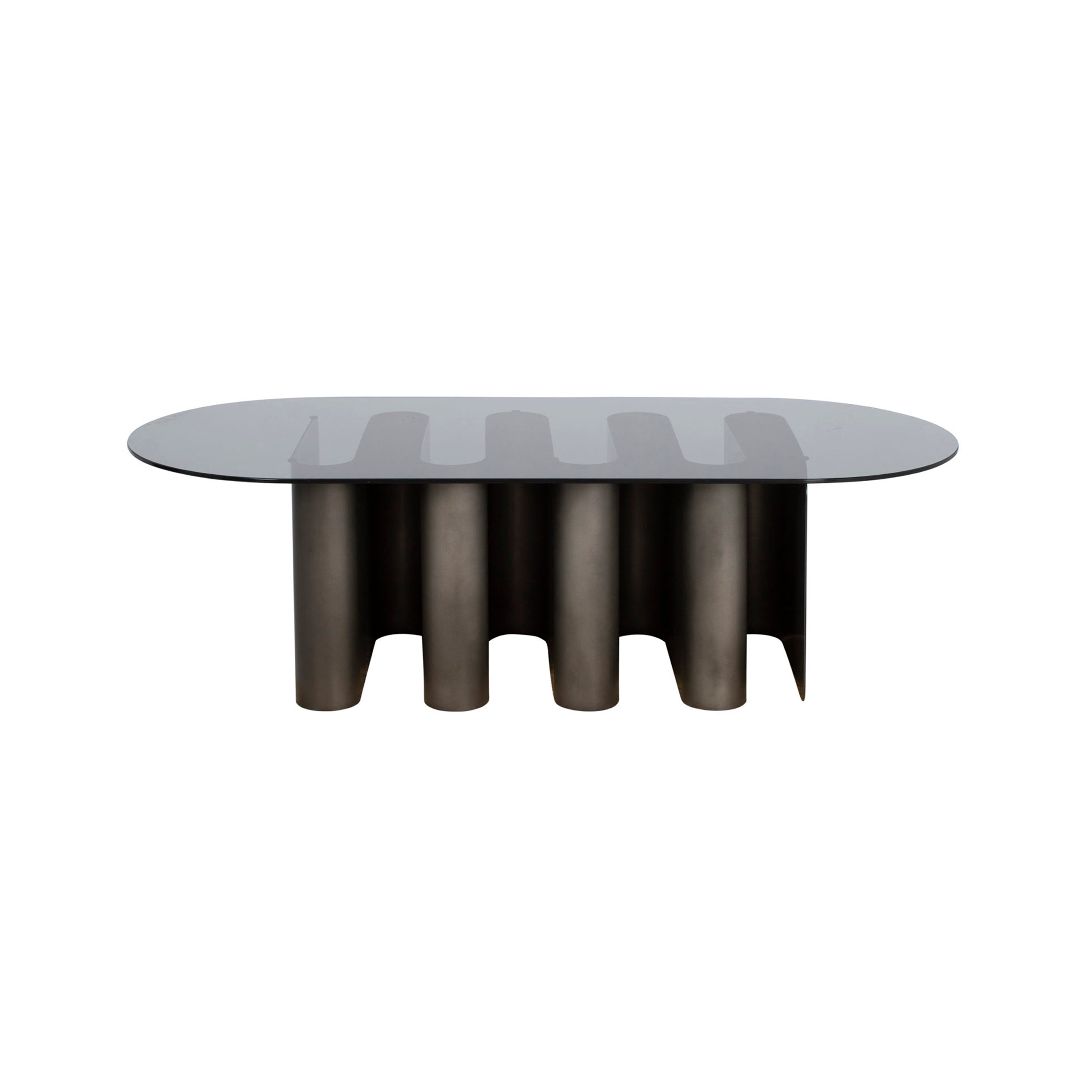 Tavolino2 Side Table: Parsol Grey + Smoky Grey