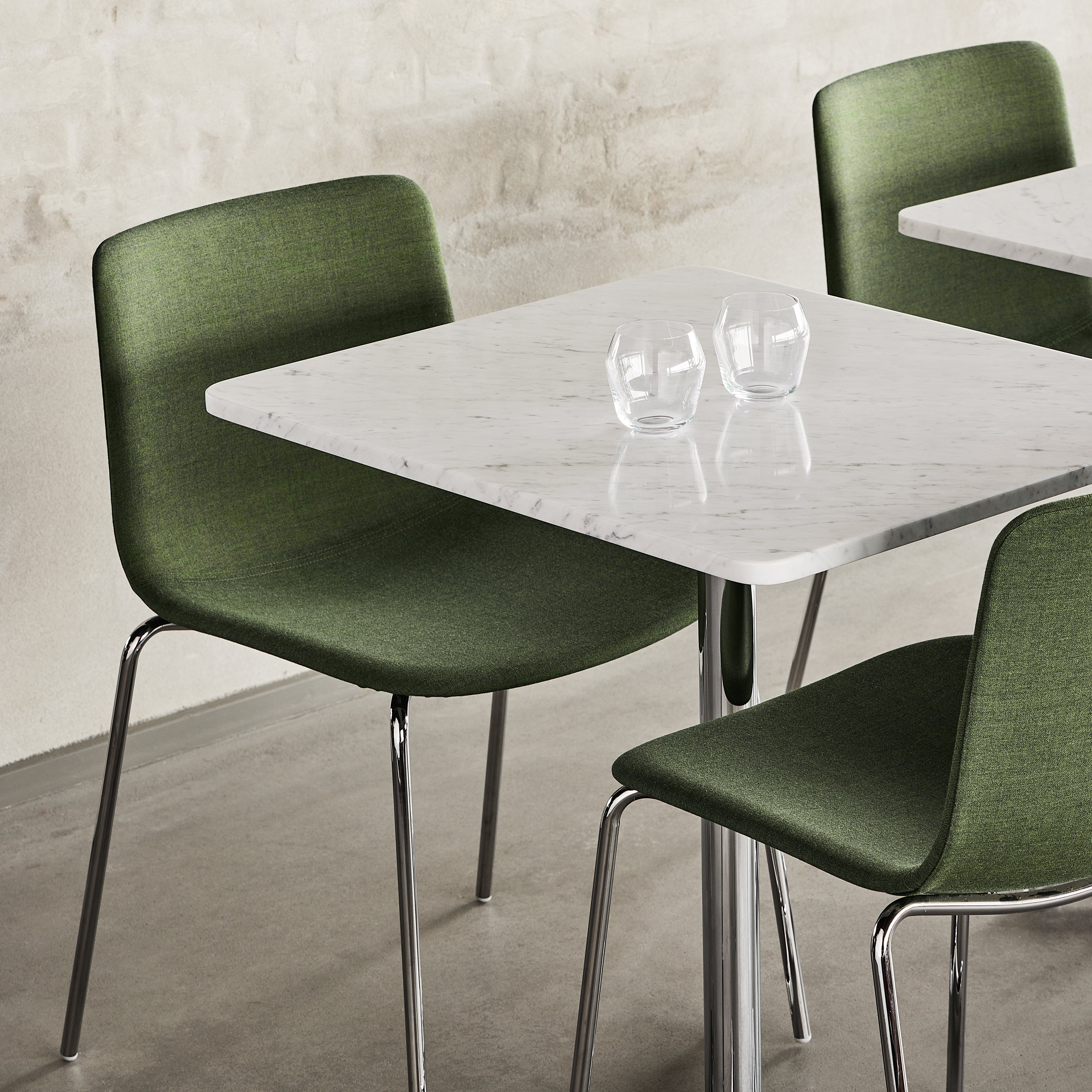 Pato 4 Leg Chair: Stacking + Fully Upholstered + LS