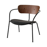 Pavilion Lounge Chair AV6: Upholstered + Lacquered Walnut