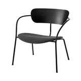 Pavilion Lounge Chair AV6: Upholstered + Black Lacquered Oak