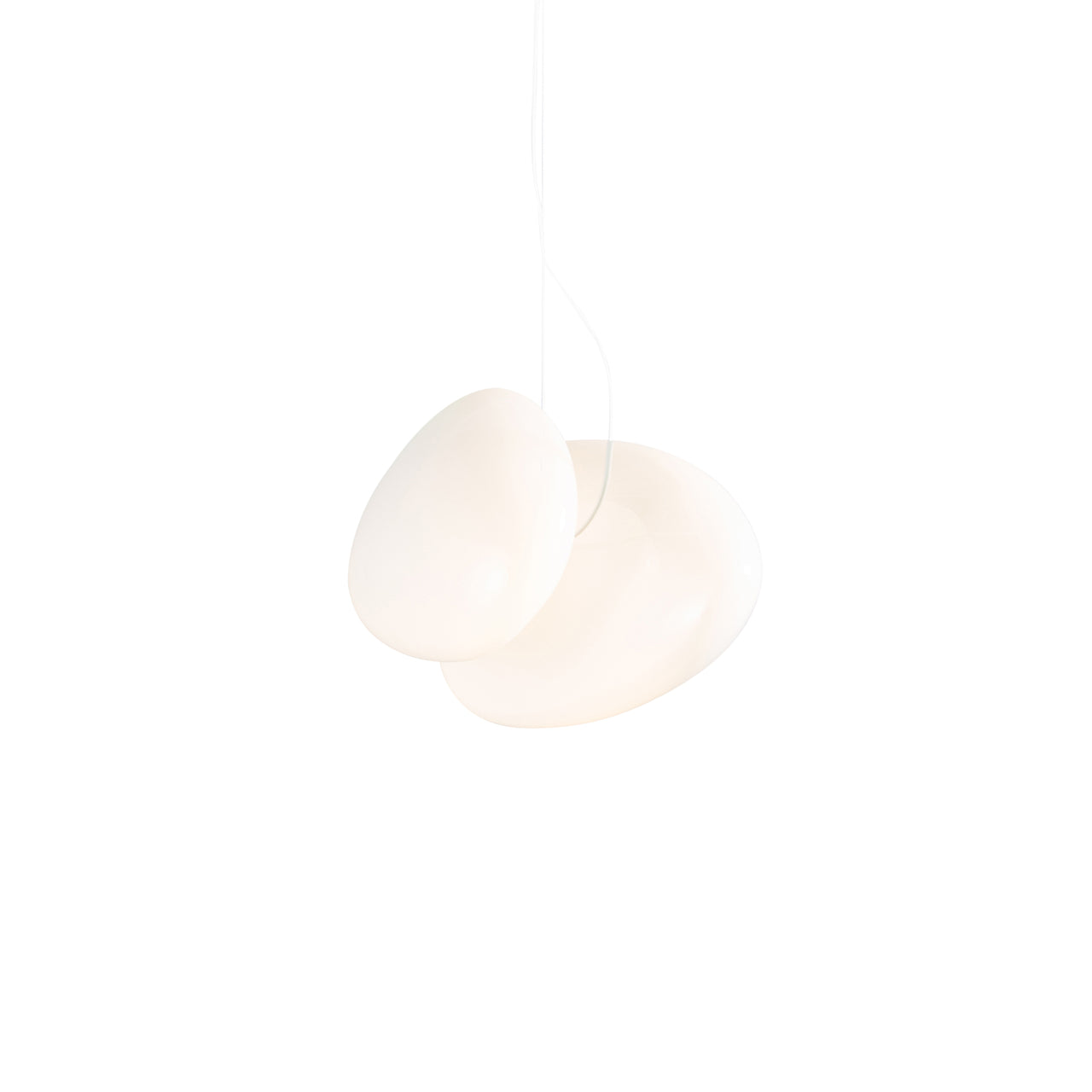 Pebble Pendant Light: B + Pearl + Pearl