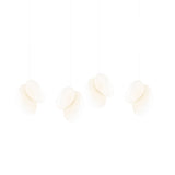 Pebble Linear 4 Pendant Light: A + Pearl + Pearl