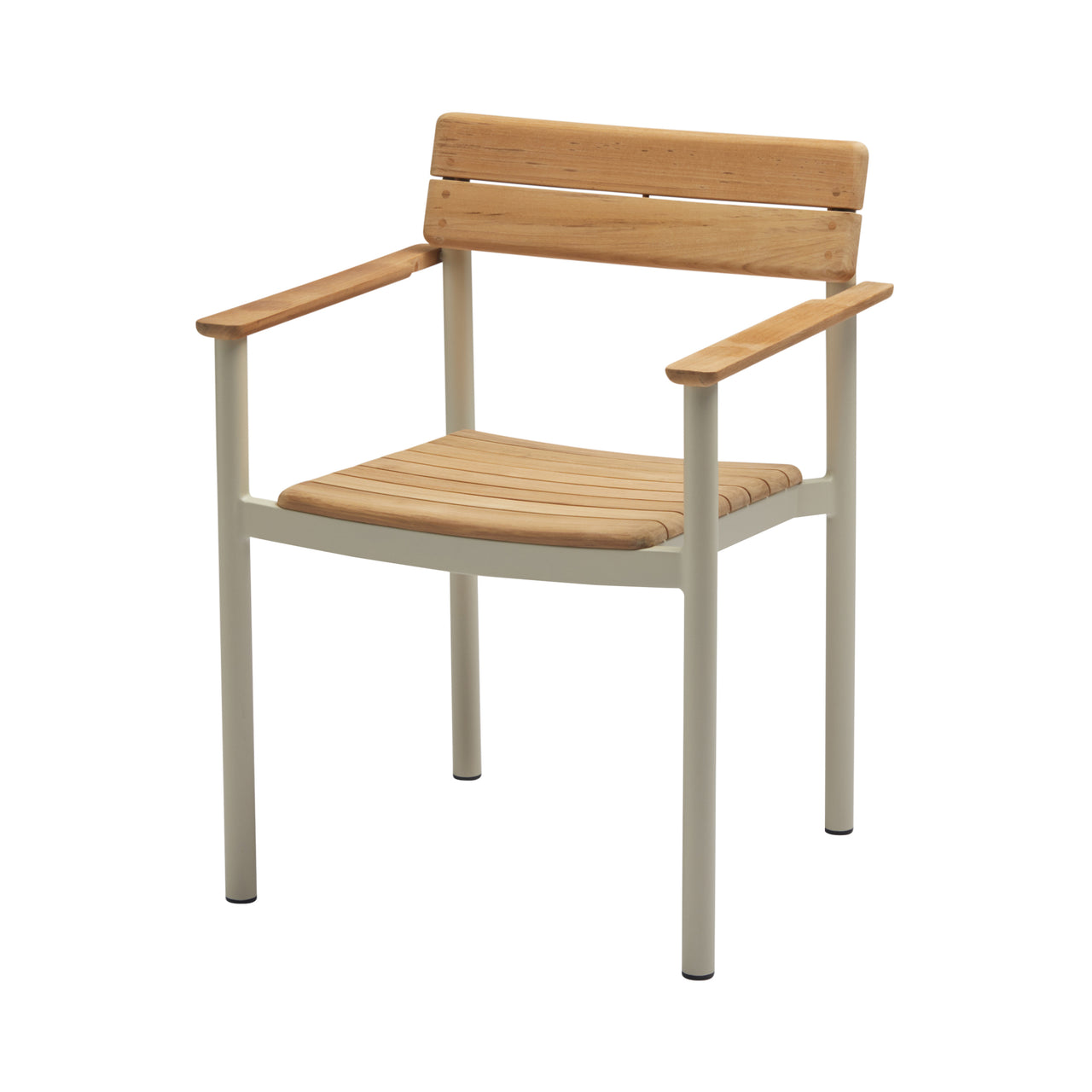 Pelagus Stacking Armchair: Light Ivory + Without Cushion