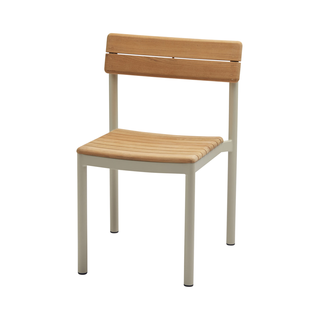 Pelagus Stacking Chair: Light Ivory + Without Cushion