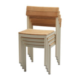 Pelagus Stacking Chair: Light Ivory + Without Cushion