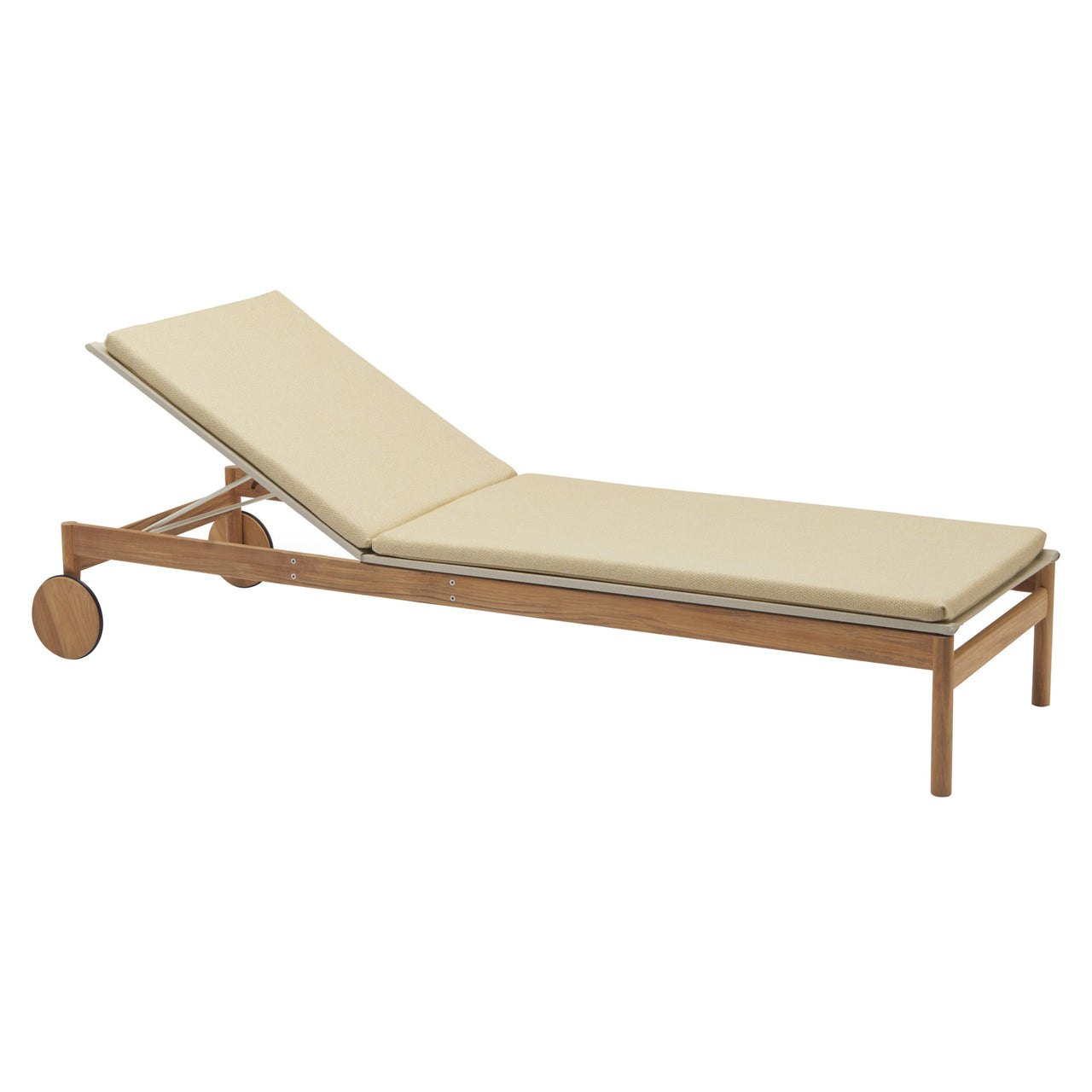 Pelagus Sunbed: Without Armrest + With Honey Yellow Cushion