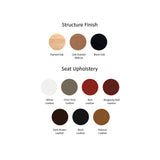 Pelleossa Stool: Seat Upholstered