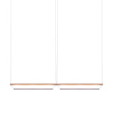 Tier 150 Horizontal Pendant Light: 2H + Anodized Copper + Amethyst