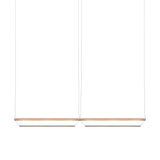 Tier 150 Horizontal Pendant Light: 2H + Anodized Copper + Emerald