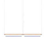 Tier 150 Horizontal Pendant Light: 2H + Anodized Copper + Sapphire