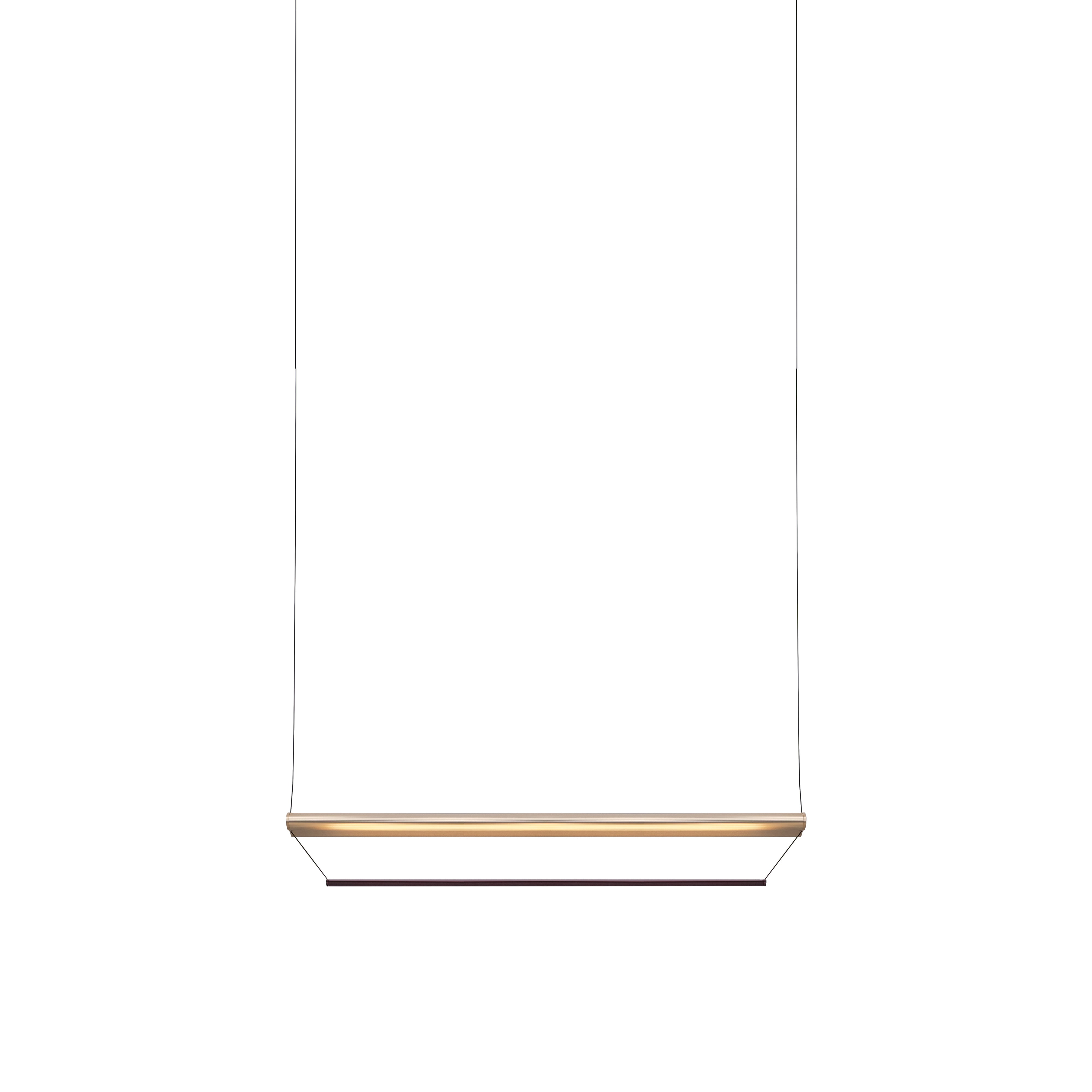 Tier 100 Pendant Light: Anodized Gold + Amethyst