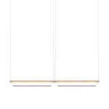 Tier 150 Horizontal Pendant Light: 2H + Anodized Gold + Amethyst