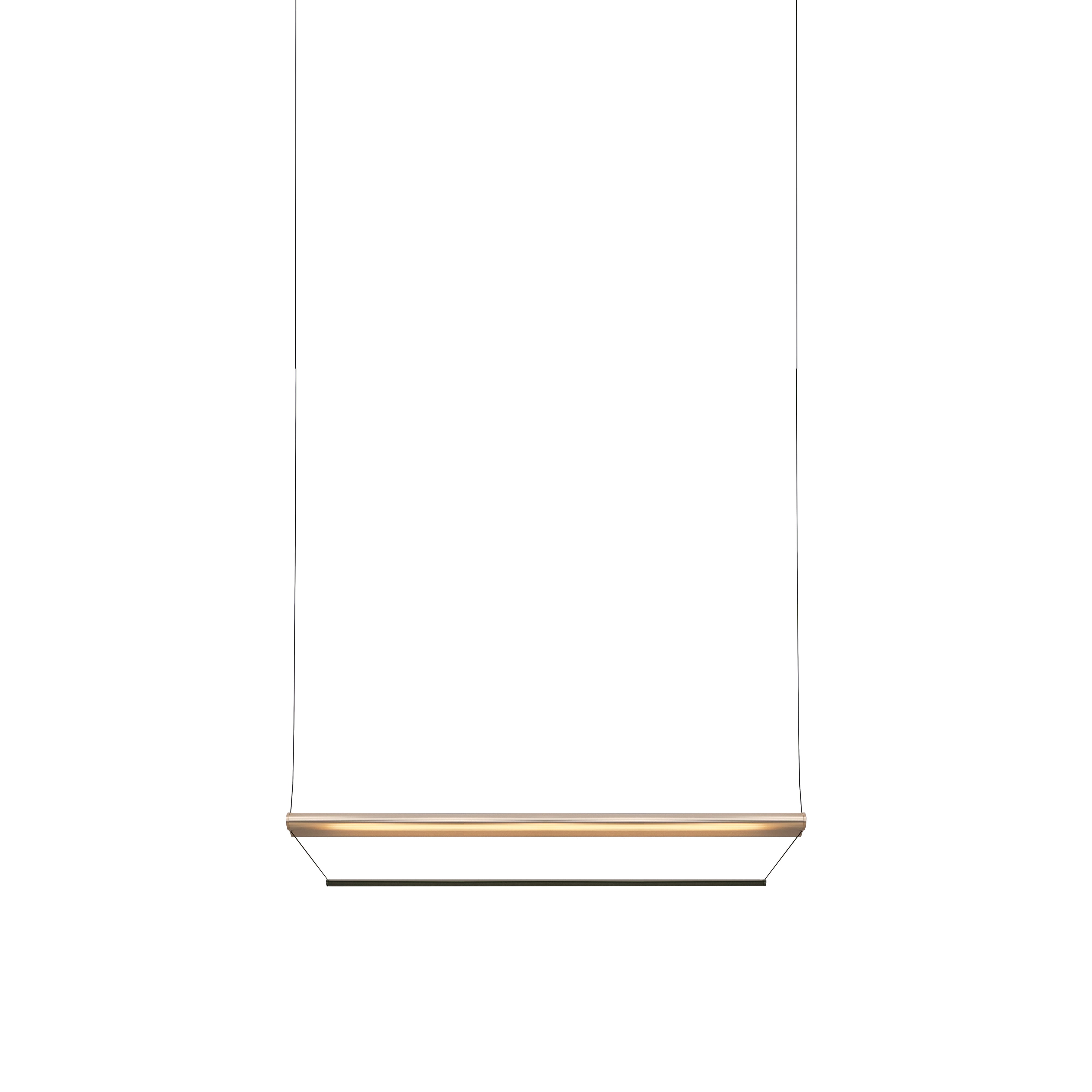 Tier 100 Pendant Light: Anodized Gold + Emerald