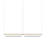 Tier 150 Horizontal Pendant Light: 2H + Anodized Gold + Sapphire