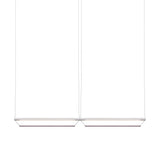 Tier 150 Horizontal Pendant Light: 2H + Anodized Silver + Amethyst