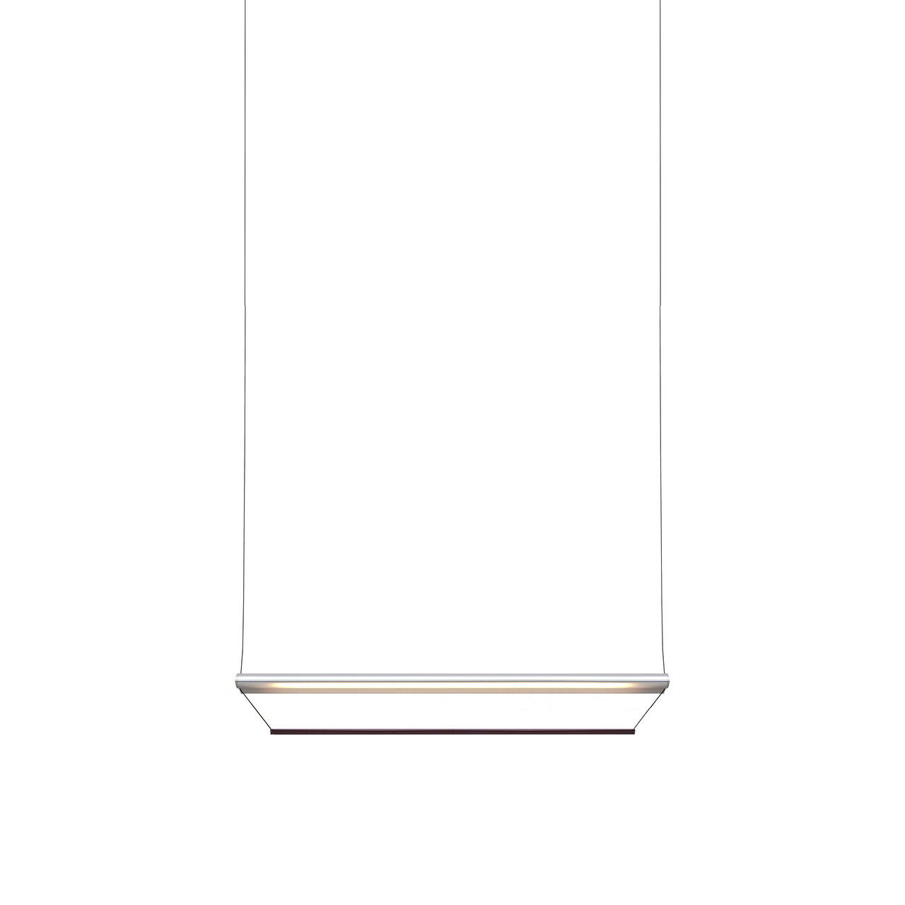 Tier 100 Pendant Light: Anodized Silver + Amethyst