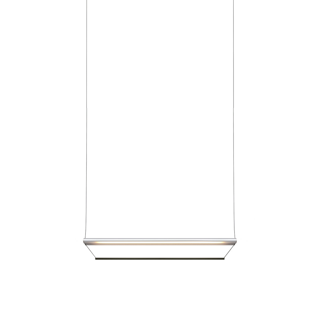 Tier 100 Pendant Light: Anodized Silver + Emerald