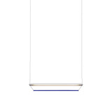 Tier 100 Pendant Light: Anodized Silver + Sapphire