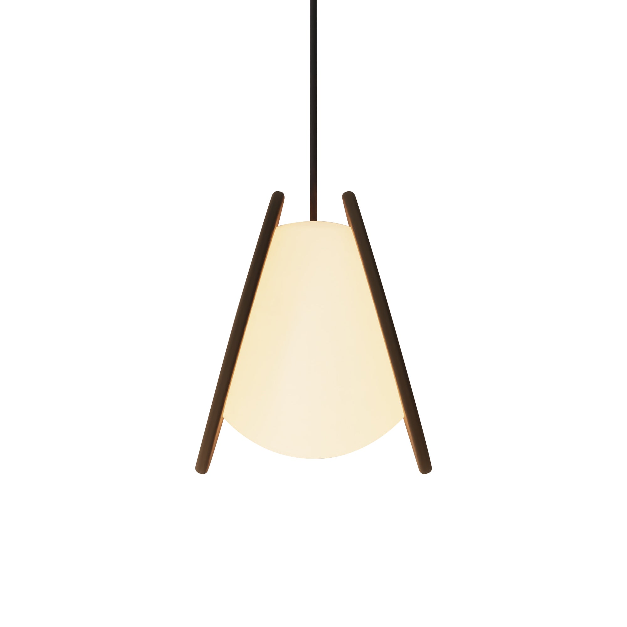 Pendulum Pendant Light: Walnut