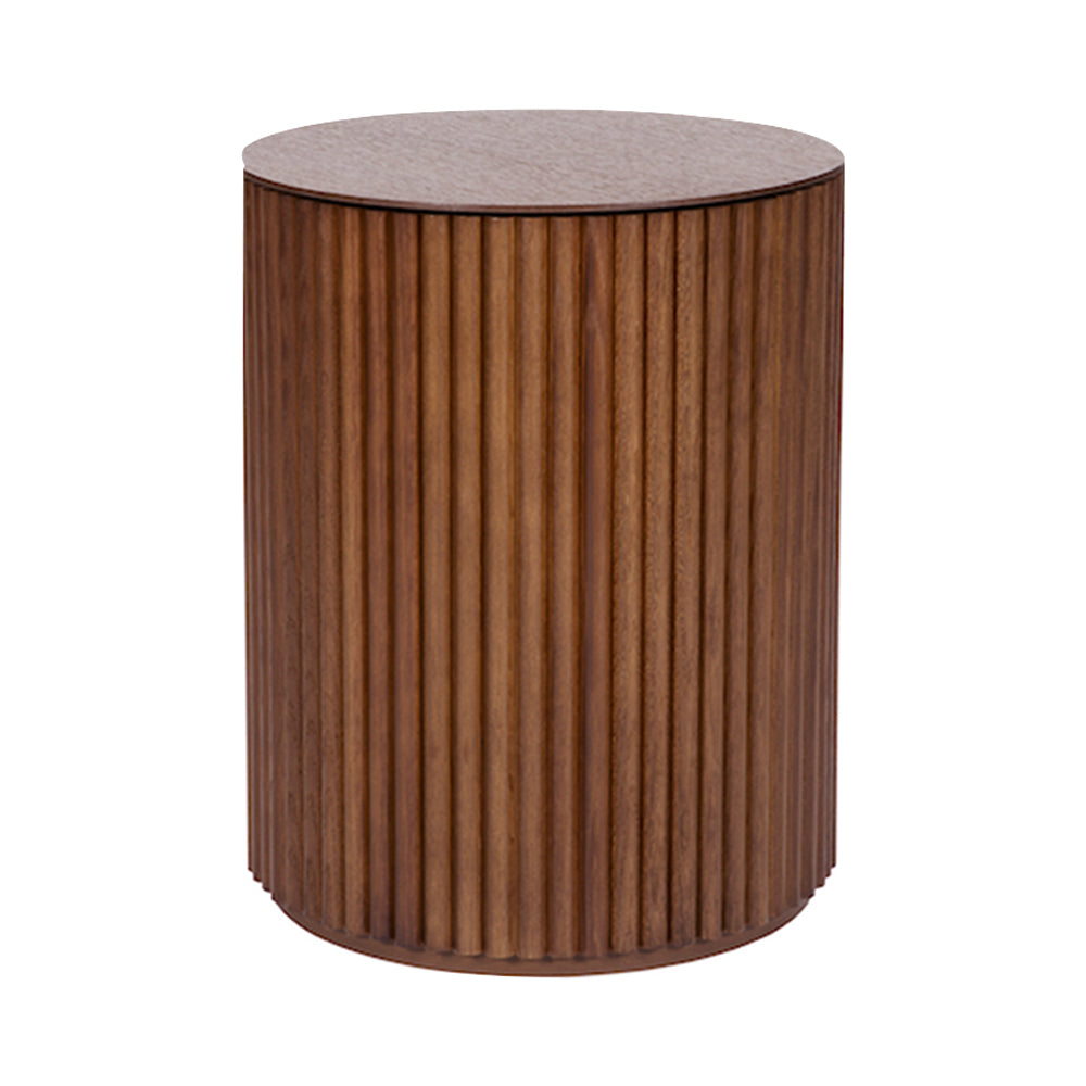 Petit Palais Side Table: High + Teak Stained + Teak Stained