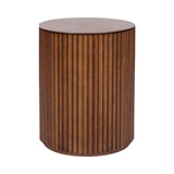 Petit Palais Side Table: High + Teak Stained + Teak Stained