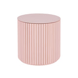 Petit Palais Side Table: Low + Dusty Pink Stained Ash + Dusty Pink Stained Ash