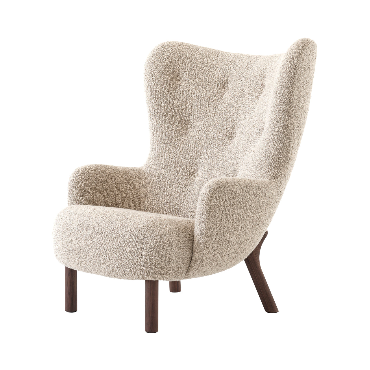 Petra Lounge Chair VB3: Oiled Walnut + Karakorum 003