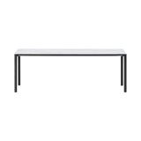 Piloti Alu Table: Extra Large + High + White Carrara + Black