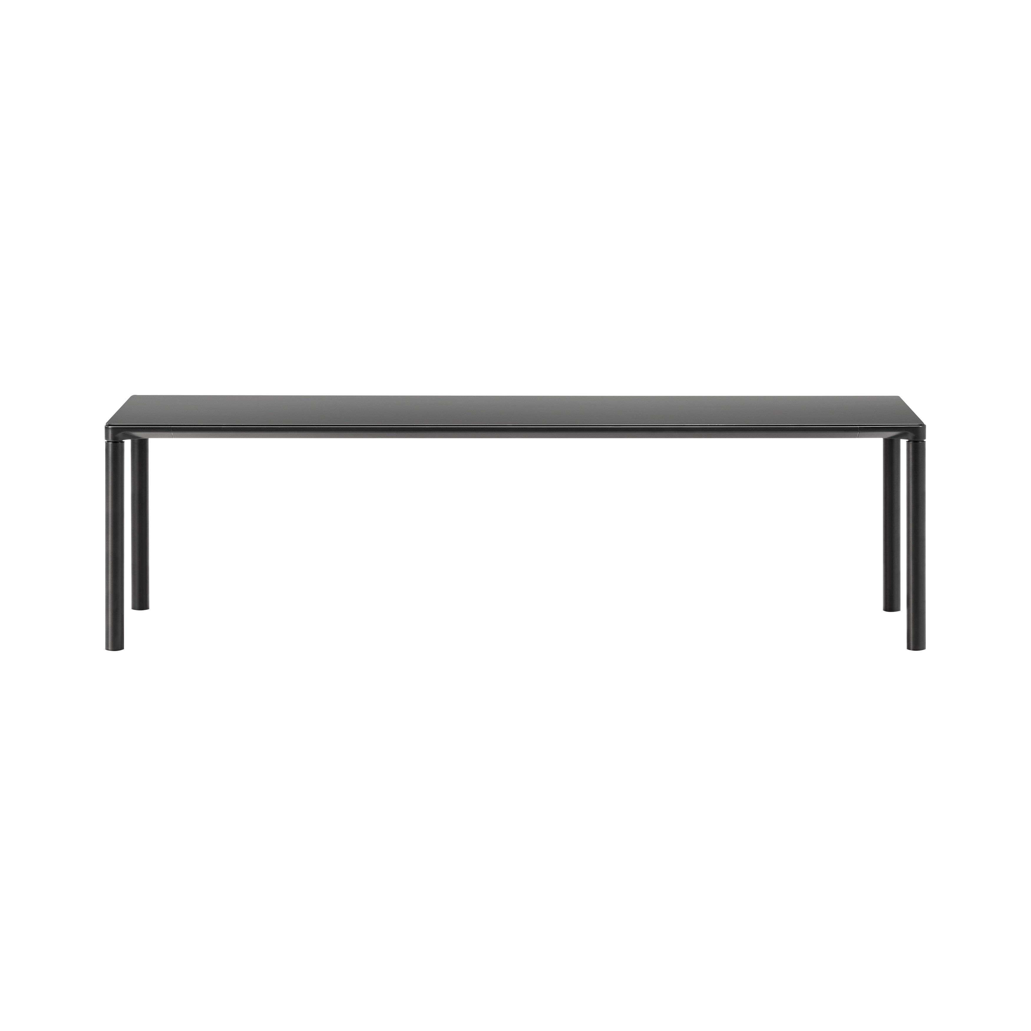 Piloti Alu Table: Extra Large + Low + Black + Black